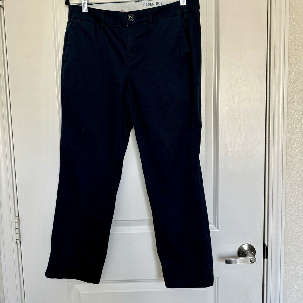 Paper Boy Anthropologie Kids Size 12 Uniform Pants Navy Blue Slim Crop Trouser
